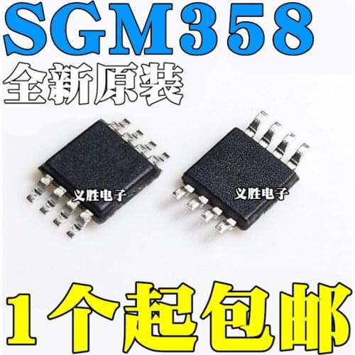 10pcs/lot Brand new original SGM358YMSTR patch MSOP8 rail-to-rail CMOS operational amplifier chip IC