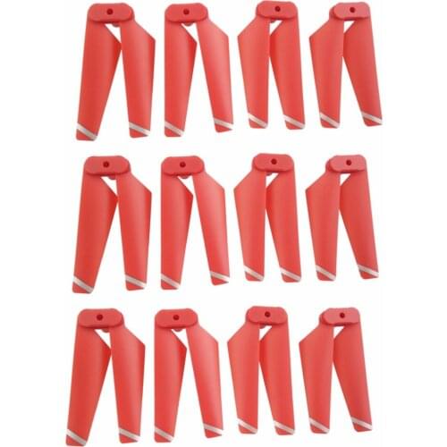 12PCS propeller for SYMA X5C X5SC X5SW X5HC X5HW X5UC X5UW four-axis drone spare parts remote drone folding propeller red