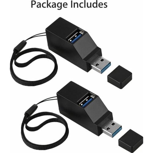 3 In 1 USB 3.0 HUB Adapter Extender Mini Splitter Box 3 Ports For PC Laptop Macbook Mobile Phone High Speed U Disk Reader