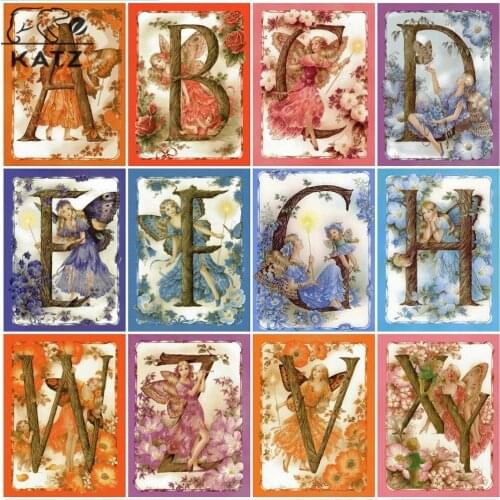 Letter Creative Diamond Painting Cartoon Embroidery Crossing Diy Mosaic Picture Gift Living Room Cross Stitch Home Decoration