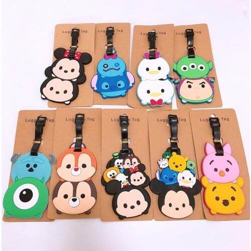 Anime Cute Disney Key Chain Cartoon Minnie Silicone Keychain Mickey Stitchdonald Duck Tag Keyring Pendant Gift Woman