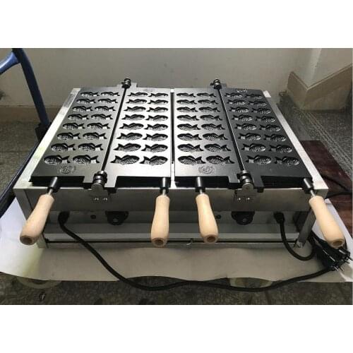 Free Shipping Mini 32 fish waffle maker Non stick coating Japanese style Small Taiyaki Machine