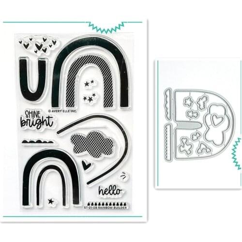 Shine Bridge Metal Cutting Dies and Stamps For DIY Paper Card Making Decor Embossing Handmade Photo Album Transparent Supplies