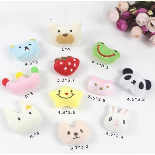 10pcs/lot DIY hand-made broach hair decoration shoes and hats for 2019 printed cartoon figures girl bear balloon accessories