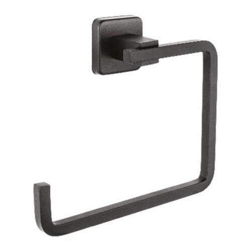 Black Round Towel Ring