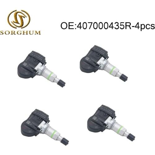 4pcs 407000435R TPMS Tire Pressure Sensor For Renault Megane Laguna Fluence Latitude 433MHZ 40700-0435R, S180052064Z