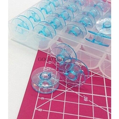 HOUSEHOLD SEWING MACHINE PARTS 25PCS IN BOX PLASTIC BOBBINS 9033P FOR PFAFF130 2022 2023 6110 1523 7510 1475CD GOOD QUALITY
