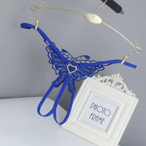 Women Sexy Butterfly Hollow Out G-String Lingerie Lace open crotch Thong Panties Ladiess Erotic sexy Intimstes G-Pants Lingerie