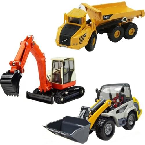 IPlay, iLearn Heavy Duty Construction Site Play Set, Collectible Model Vehicles, Metal Tractor Toy, Dump Truck, Excavator,Digger