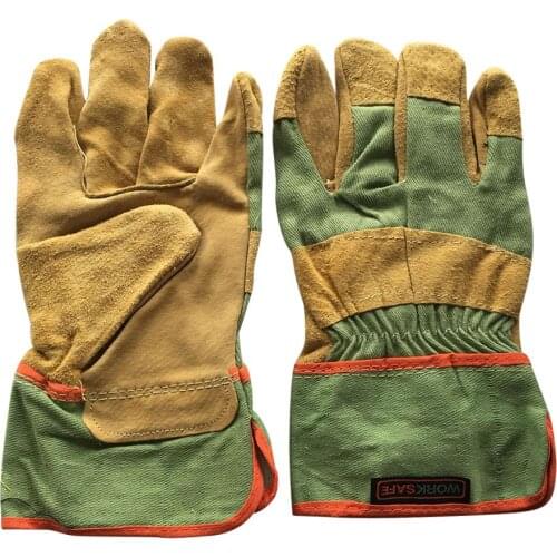 Leather Welding Gloves Full Palm Long Gloves High Temperature Wear-resistant Fireproof Gloves Wear-resistant Worker Wear