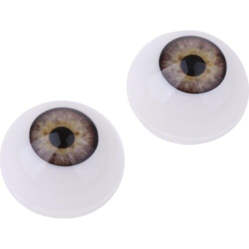 1 Pairs 18mm Doll Eyeballs Round Acrylic Eyes For DIY Baby Doll Craft Accs