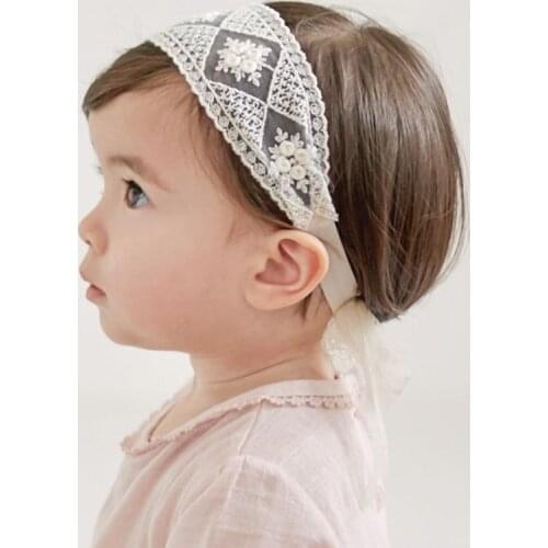 Baby Headband Lace Hair Band For Girls Princess Hair Accessories Infant Floral Turban Toddler Head Wrap Newborn Tieback Gifts