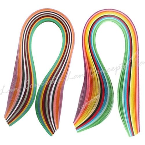 MIXED 24 colors DIY Quilling Paper Filigree - W0.5cm x L39cm 1200pcs/lot free shipping