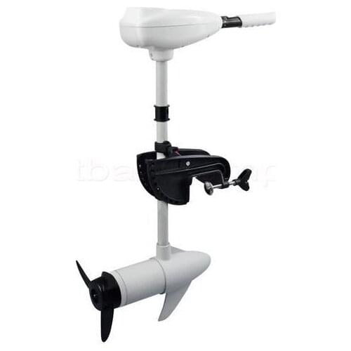 MARINE 55LBS ELECTRIC OUTBOARD TROLLING MOTOR INFLATABLE BOAT MOTOR WHITE Salt Water Using