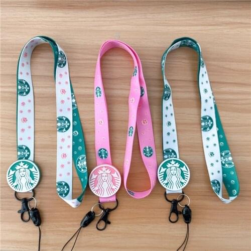 Cartoon Green Mobile phone lanyard For keys ID Card Pass Gym USB badge holder DIY Hang Rope Tags Strap Neck Lanyards