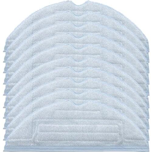10 Pack Vacuum Mop Pads Replacement For Roborock T7S T7S Plus S7 Reusable Floor Cloth Microfiber Soft Pad