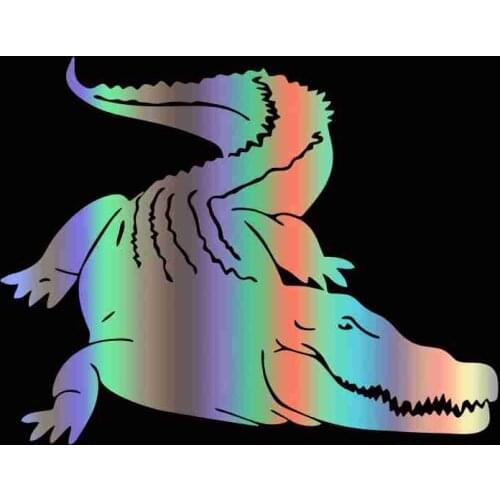 Cruel Alligator Cars Accessories Stickers Decor PVC Waterproof Decals Decorative Bumper Accessories ,For Laptop Motorcycle Car