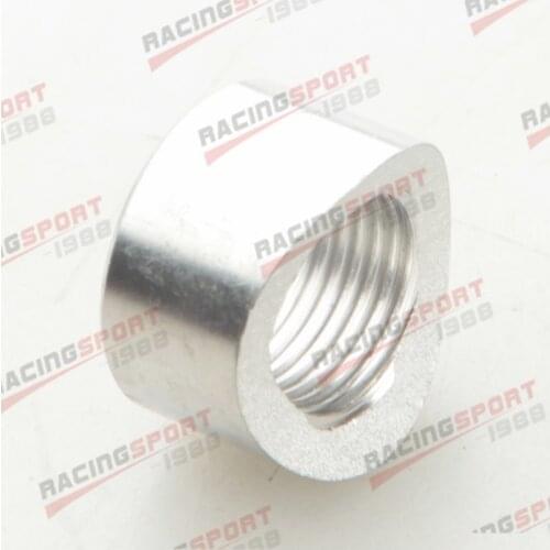 New T304 Stainless Steel M18 x1.5 Weld O2 Oxygen Sensor Bung Pre-curved