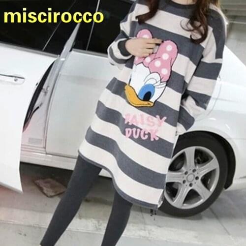 Maternity Clothing Pregnant Womens T-shirt Long Sleeved Stripe Dress Women Top One Piece Clothes Casual Comfort