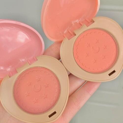 3 Colors Love Shape Face Blusher Powder Palette Monochrome Orange Peach Pink Natural Matte Face Contour Makeup Disc TSLM1