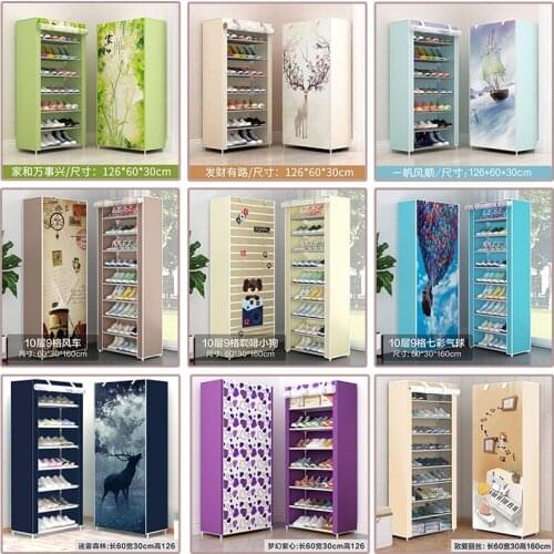 Shoe Rack Non-Woven Fabric Dustproof Shoe Cabinet Storage Cabinet Steel Frame Combined Shoemaker