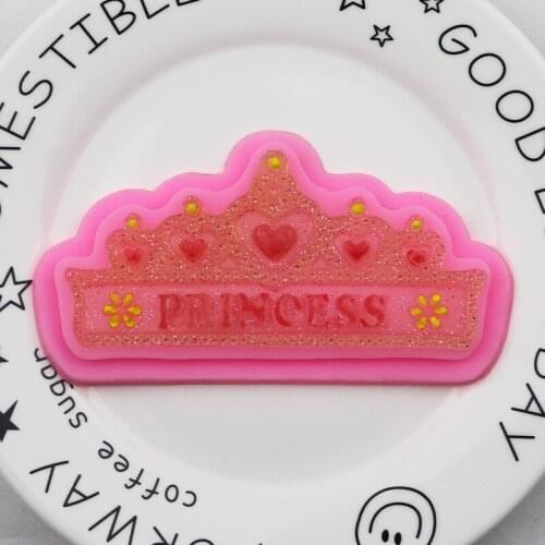 Princess Crown Fondant Silicone Mold Cake Decoration Handmade Epoxy Mold XGY-281