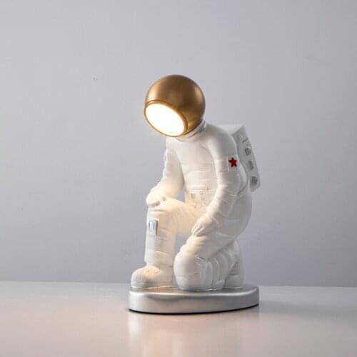 Modern space astronaut living room decoration lamp Nordic childrens room bedside bedroom office LED desk lamp
