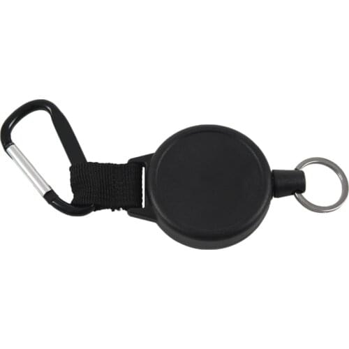 Heavy Duty Retractable Key Chain & Badge Reel Holder Carabiner Clip - Swivel-Back Extractable - Great for Swipe ID Cards or USB