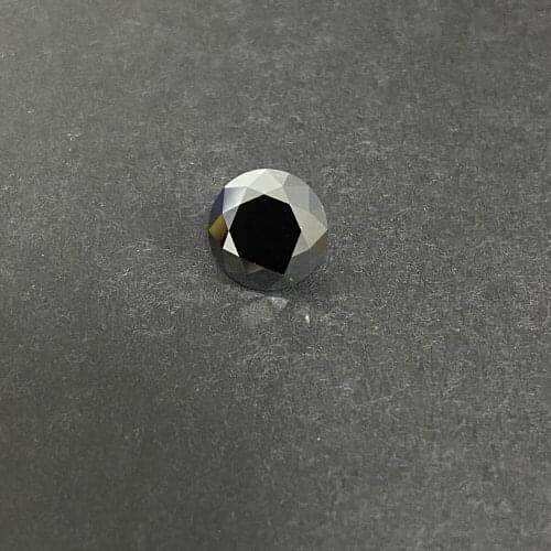 Pass Positive Tester 7mm 1.2 Carat VVS1 Black Moissanite Diamond Loose Gmestone