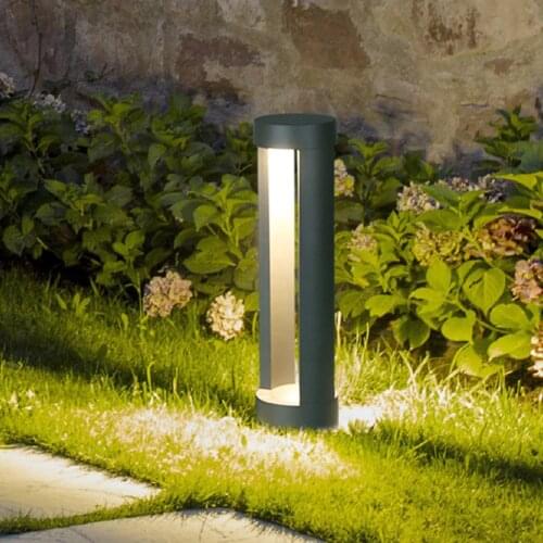 Thrisdar 10W Outdoor Garden LED Lawn Light Aluminum Post Lawn Lamps Landscape Garden Courtyard villa Pathway Column Light