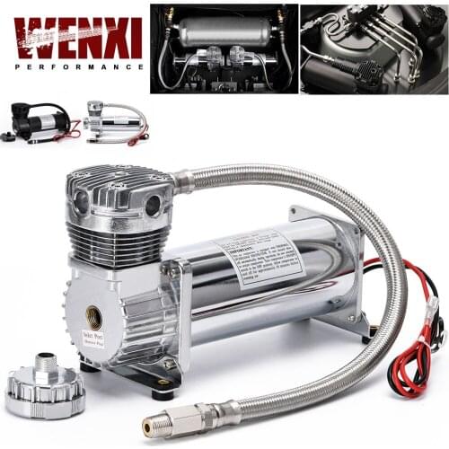 Universal DC 12V 480c MAXPOWER 200 PSI OUTLET 3/8 or 1/4 car Air Suspension Compressor/ Pump WX-VAC01