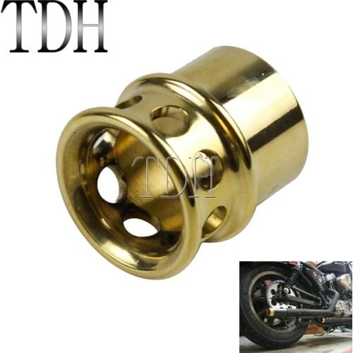 Vintage Curved 1-3/4" Slip On Exhaust Tips 2" Tapered 1 3/4" Muffler Pipe Tip End Cap for Harley Chopper Scrambler Cafe Racer