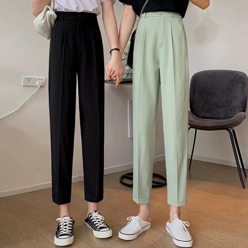 Cheap wholesale 2021 spring summer autumn new fashion casual Popular long women Pants woman female OL wide leg pants Vy0324