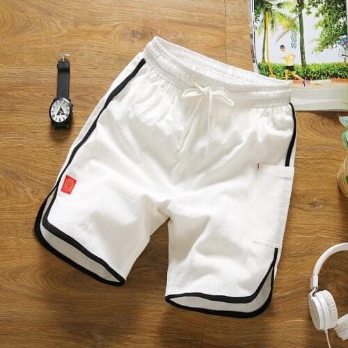 2019 summer mens cotton shorts high-quality elastic elastic waist casual shorts large size summer fashion beach shorts S-5XL