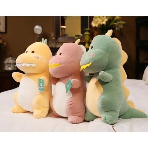 Large 40cm cute dinosaur plush toy down cotton soft doll pillow toy Christmas gift b1599