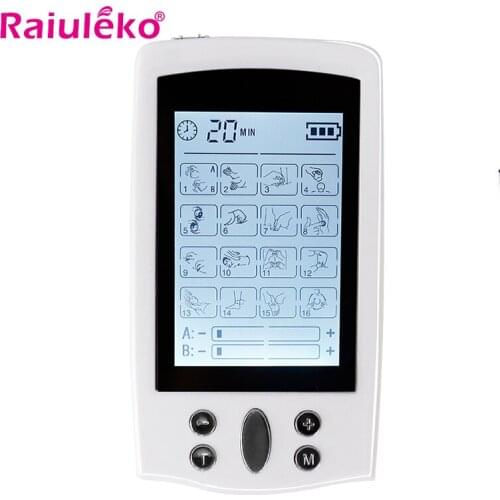 Tens Electric Massager Ems Massage Physiotherapy Acupuncture Body Muscle Massager Electric Digital Therapy Machine 16 Modes