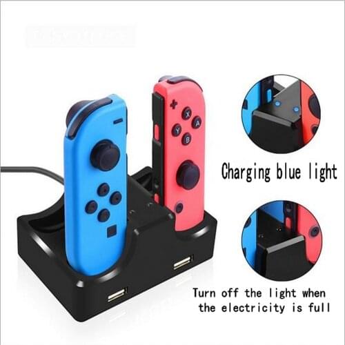 Controller Charger Dock For Nintendo Switch 6 In 1 Charging Stand Station For Nintend Switch Joy-Con And Pro Controllers