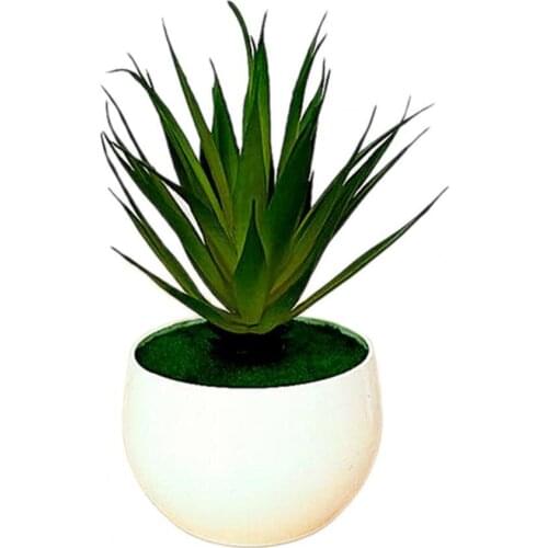 1 Set Artificial Flower Eye-catching Anti-droop Easy Clean Plastic Durable Eco-friendly Simulation Potted Plants Home Decor