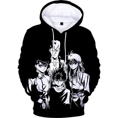 YuYu Hakusho Comic 3D Hoodies Sweatshirt Men/women Tops Autumn Winter Clothes Harajuku Streetwear Hoodie 3D Mens Tops