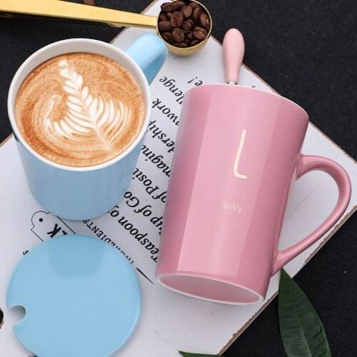 Nordic Creative Mug Gift Box Couple Breakfast Office Personalized Ceramic Large Tea Mug Home Minimalist Caneca Coffee Cup DG50M