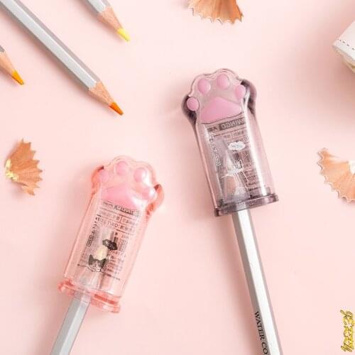 Hot-selling Cute Cat Claw Pencil Sharpener Kawaii School Supplies Student Award Children Gift
