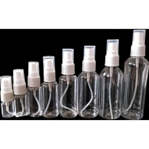 Refillable Bottles Portable Travel Container Transparent Plastic Perfume Bottle Atomizer Empty Small Spray Bottle 50-100ML