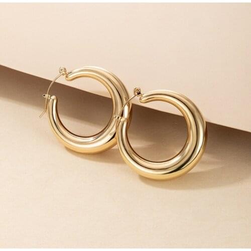 New Fashion Simple Geometry Hoop Earring for Women Jewelry Gifts