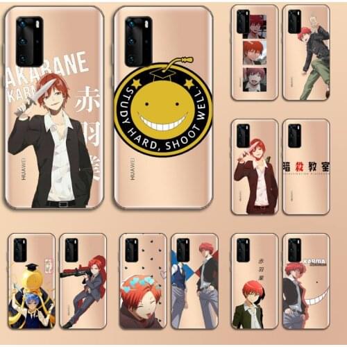 Karma akabane assasination classroom Phone Case Transparent for Huawei P20 P30 P40 lite pro P smart 2019 honor 8x 10i
