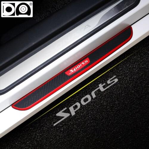General Car Rubber Door sill scuff plate Welcome pedal Threshold pedal Use for all car medels soft and flexible with 3M sticker