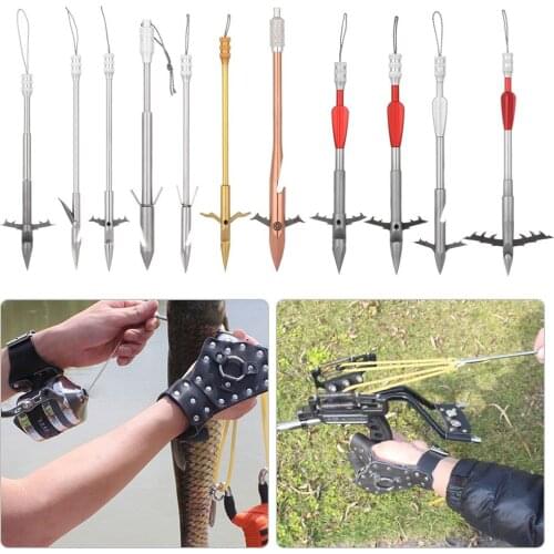 Hot Durable 11 Style New Fishing Catapult Shooting Fish Arrow Head Hunting Slingshot