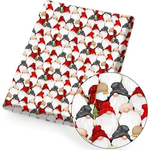 Christmas Polyester Cotton Fabric Animals Printed Cloth Sheet DIY Dress Supplies Home Textile Handmade Bag Material 45*150cm 1pc