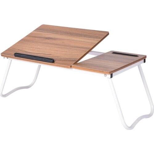 Folding Portable Free Installation Laptop Desk Students Dormitory Studying Bed Desk With Mouse Pad Simple Bed Computer Table