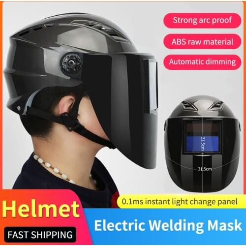 ABS Automatic Photoelectric Welding Mask Helmet Hard Hat Welding Lens Anti-Mite Protection Eye Model 8899/5588 Safety Helmet