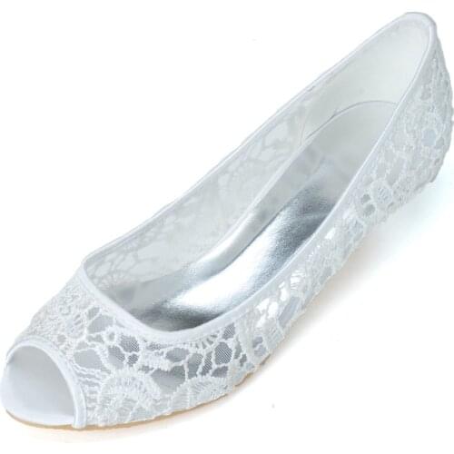 Low Heel See Through Lace Womens Shoes Banquet Bridal Wedding Party Open Toe Heels Pink White Lace Shoes Kitten Dress Heel